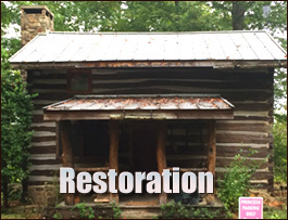 Historic Log Cabin Restoration  Paw Creek, North Carolina